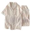 Pajamas Women'S Spring And Summer Flowers High-End Light Luxury Short-Sleeved Trousers Loungewear Suit Can Be Worn Outside