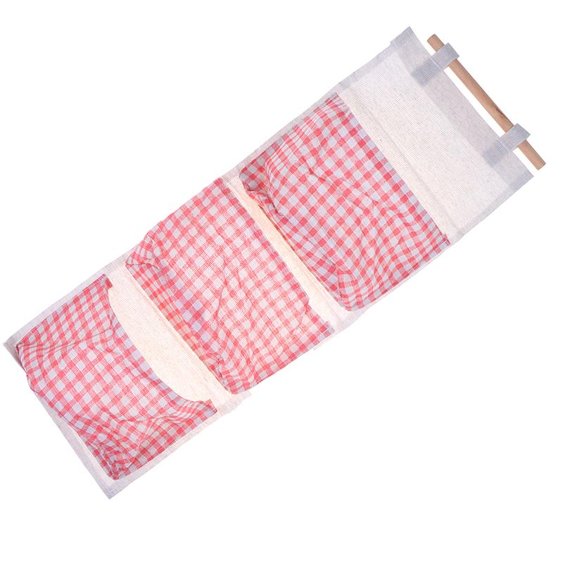 Canvas Wall Mounted Storage Organizer 1Pc Multifunctional Hanging Bag Rack for Renters Bedroom Bathroom No Drill Install