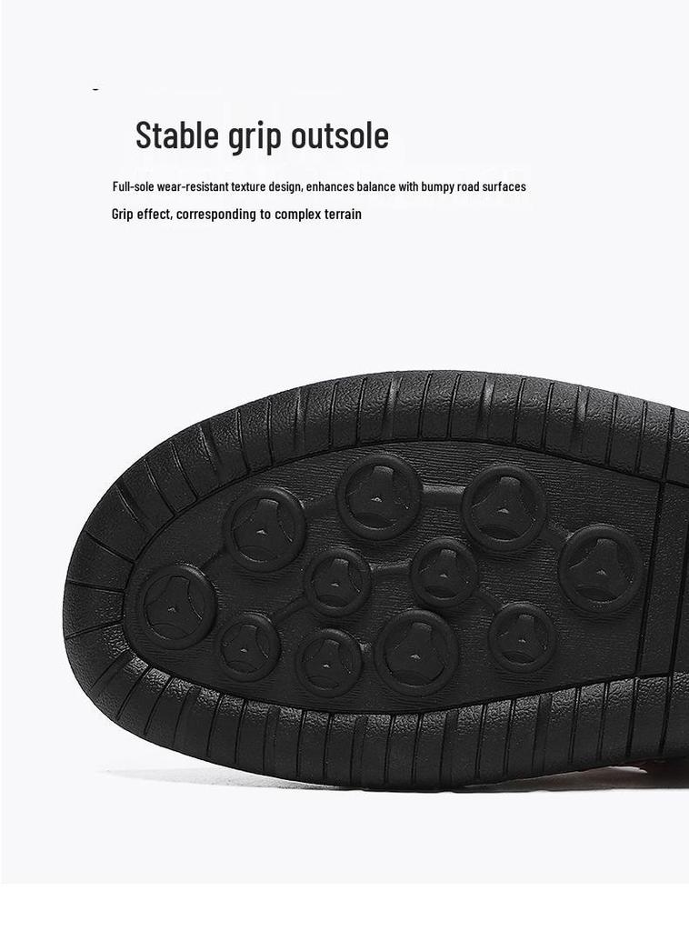 2026 Men's Plus Size Closed-Toe Beach Sandals - Non-Slip Soft Sole Summer Slippers