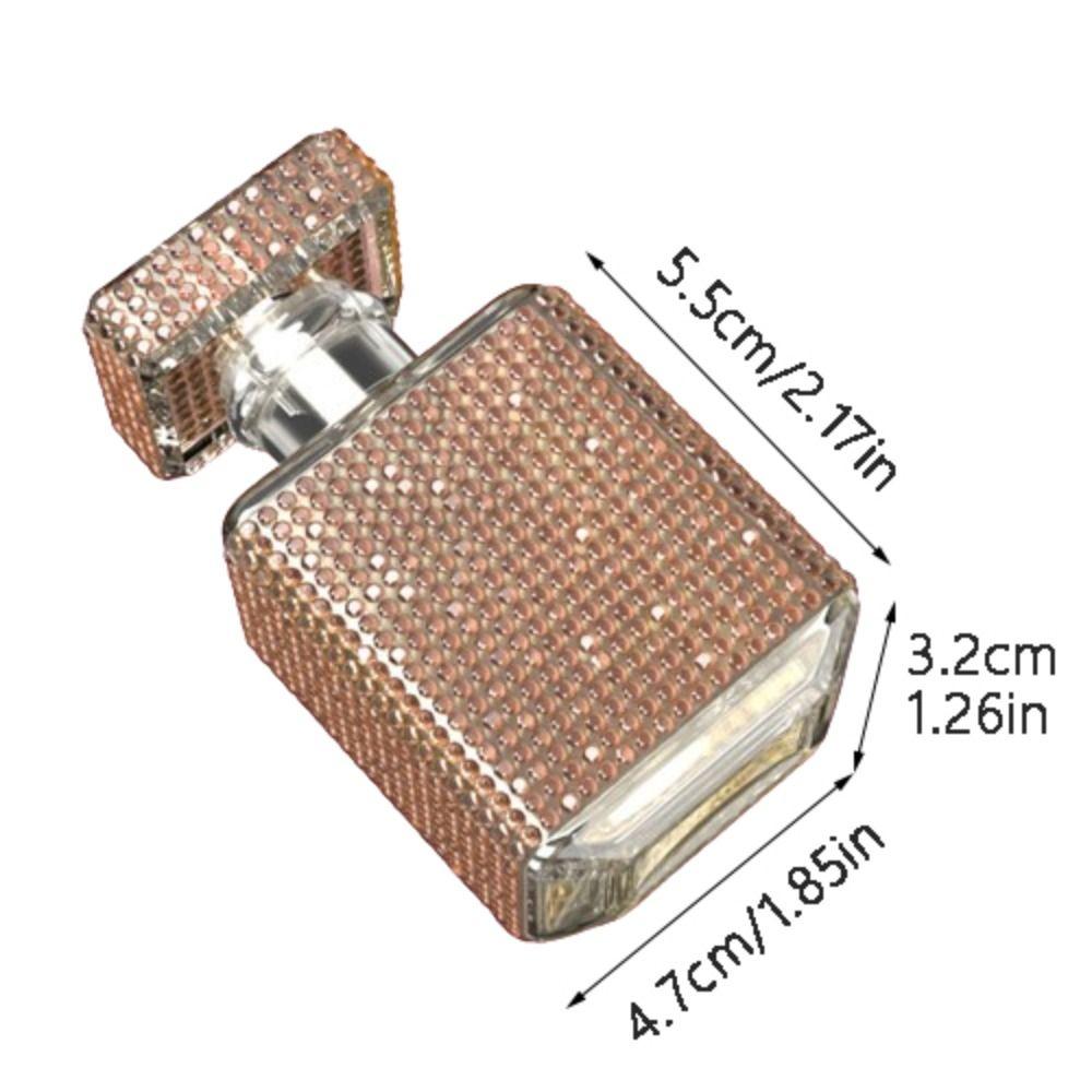 Luxury Glass Perfume Bottle Press Type Travel Spray Bottle Shiny Spray Jars  Liquid Container