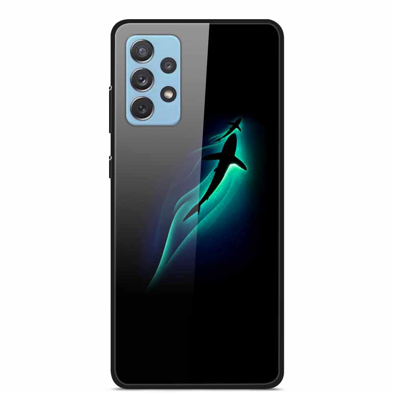 For Samsung A52 5G 4G Cases A52s 5G Tempered Glass Hard Back Cases For Samsung Galaxy A52 5G Phone Covers Funda A 52s 2022 A528B