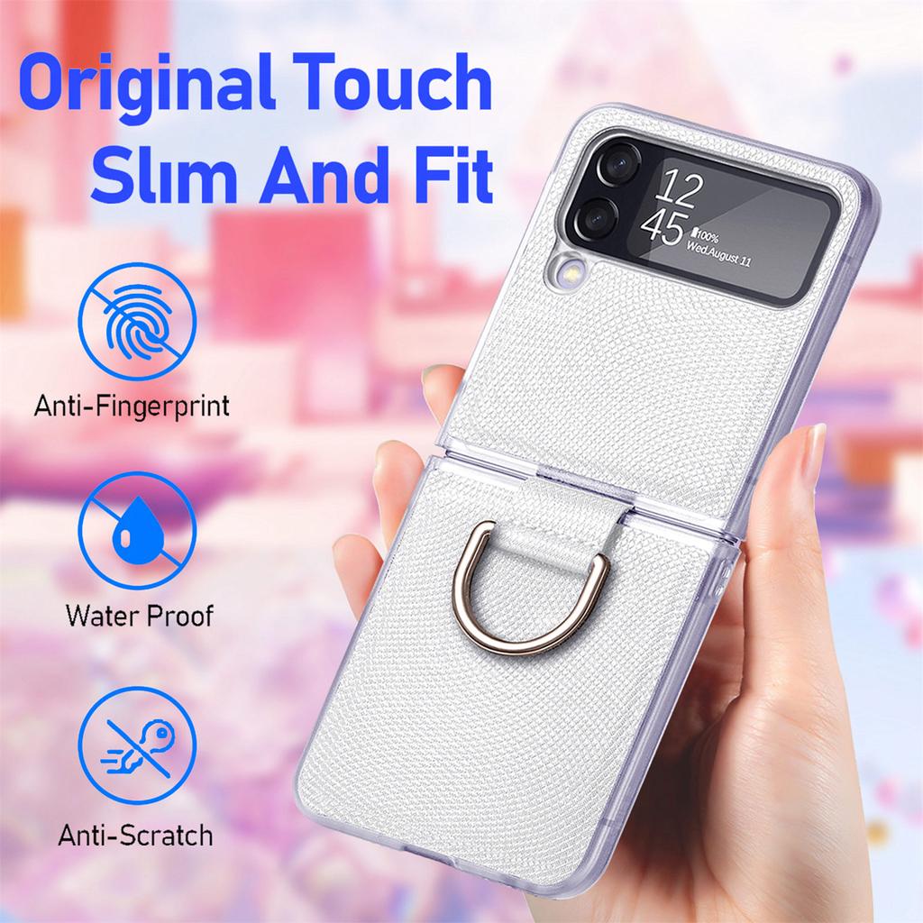 Matte Feeling Plain Folding Protection Case pro Samsung Galaxy Z Flip4 5g Flip 4 Flip3 Flip 3 Zflip4 Brašna na telefon bez otisků prstů