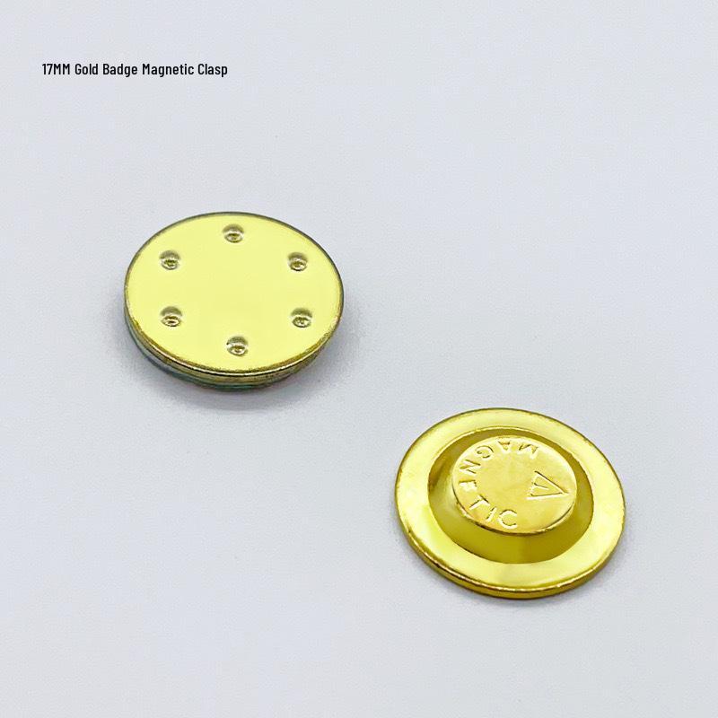 Magnetic Name Badge with Strong Double-Sided Adhesive Clasp, 45x13mm, 2-Piece Metal ID Holder