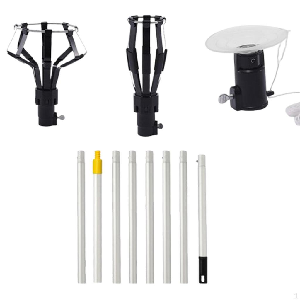 Ceiling Light Bulb Replacement Tool with Telescoping Pole And Suction Cup