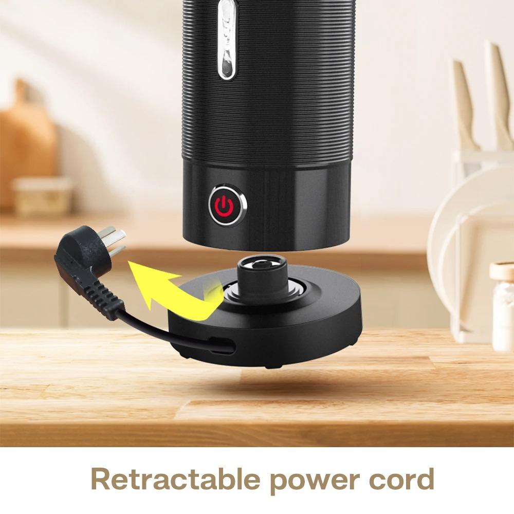 Milk Frother Frothing Chocolate Mixer Cold/Hot Latte Cappuccino Fully Automatic Milk Warmer Cool Touch M1A Foamer