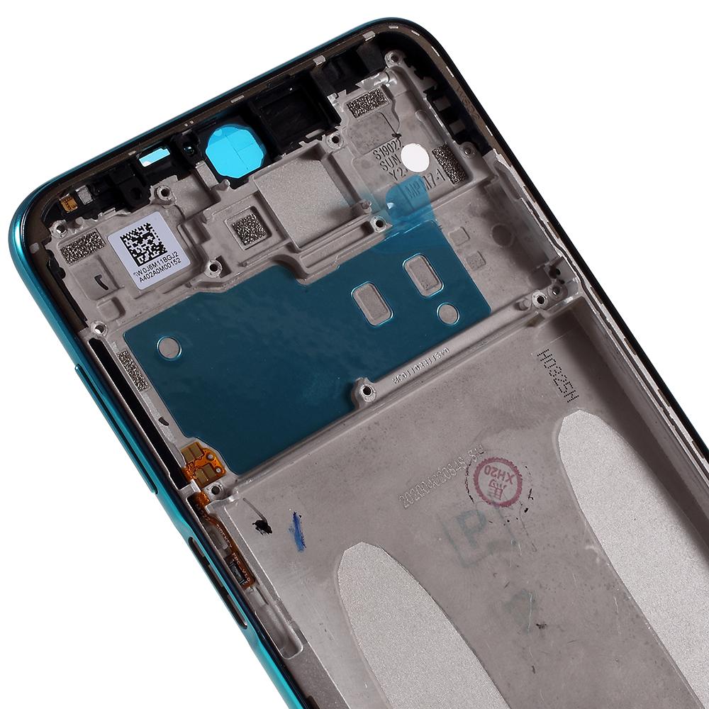 

OEM Front Housing Frame Replace Part (A Side) for Xiaomi Redmi Note 9 Pro Blue