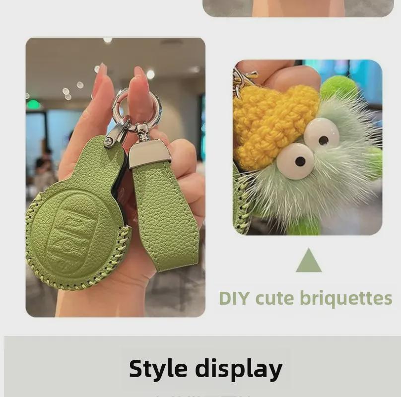 Originální kožený obal na klíče pro BMW Mini Cooper - High-endová přezková taška pro ženy