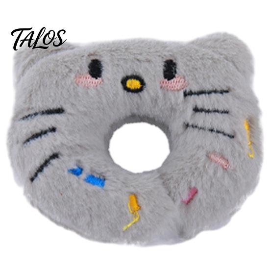 Catnip Cat Toy Donut Shape Toy, with Natural And Rattle Paper, PP Cotton Filling Stimulating Teaser Chew Bite Anxiety Relief Pet for Cats Teeth