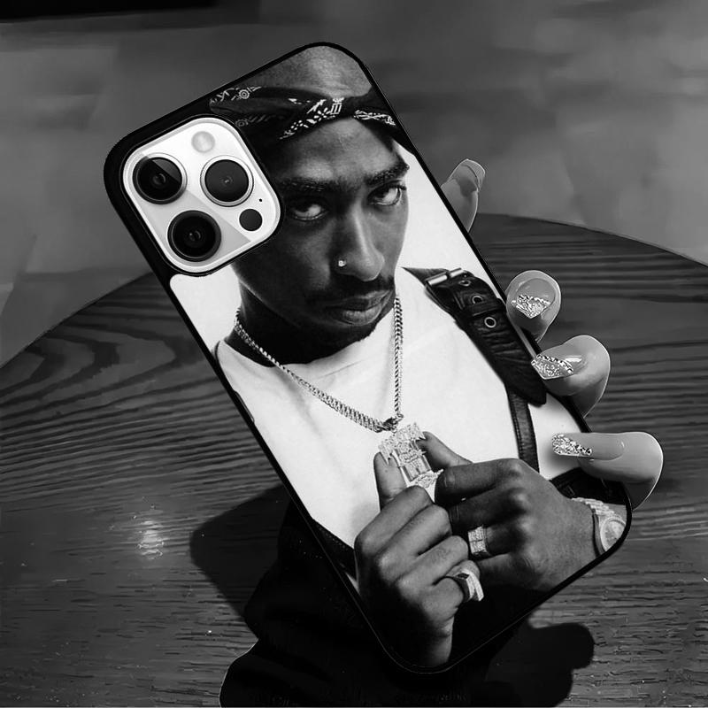 2pac Tupac Shakur Rap Rapper Phone Case For iPhone 17 Air 16 15 14 13 12 11 Pro Max Max Plus Bumper Case Cover