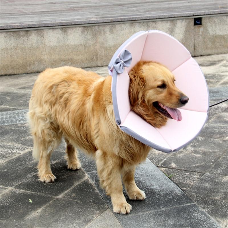 Comfortable Pet Recovery Cone Collar Multiple Size Adjustable Recovery Collar Soft For Pet Dogs Cats