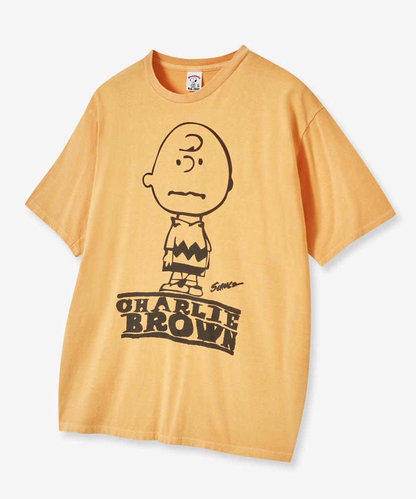 VTWO Charlie Brown Pigment T-Shirt (Yellow)