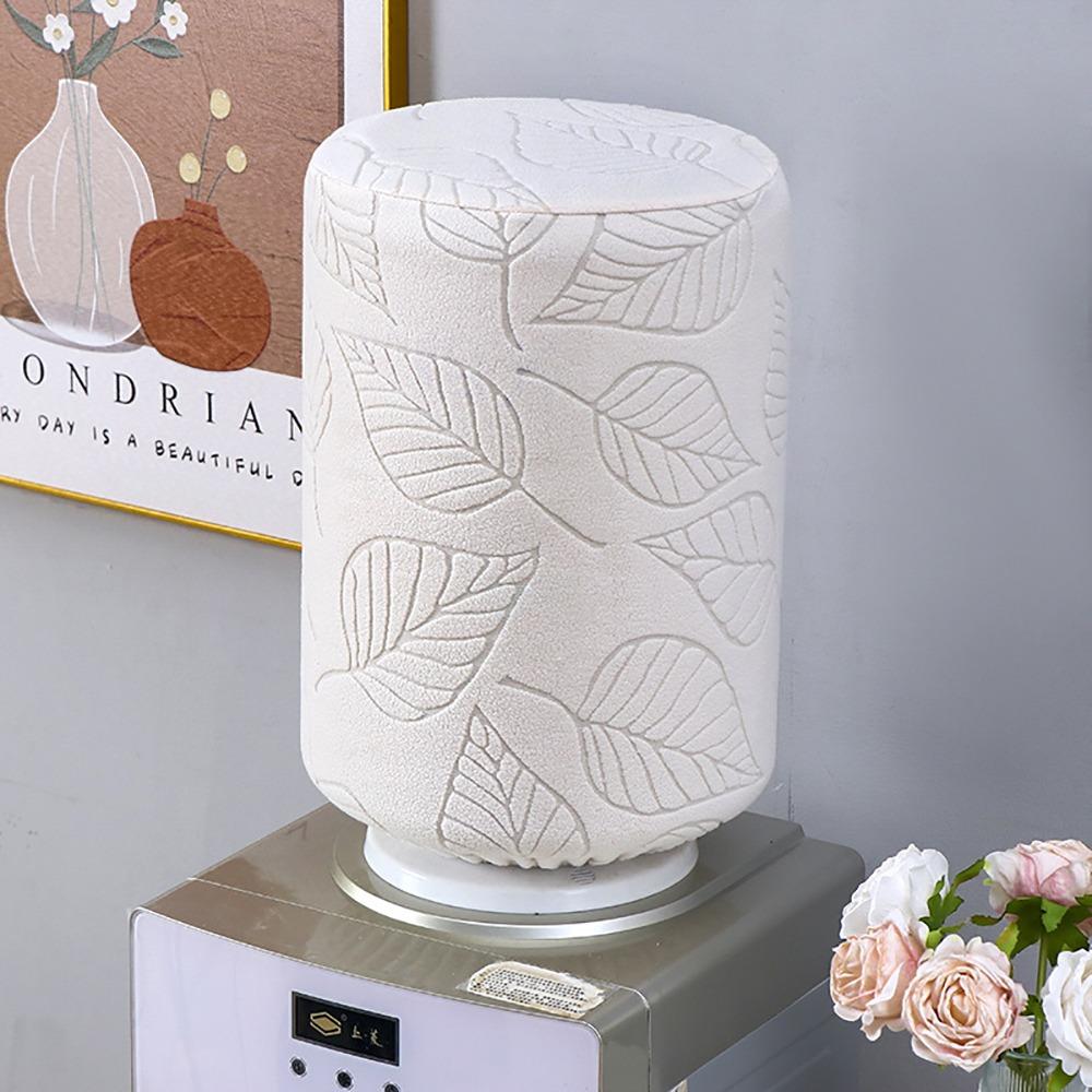 

1Pcs Dustproof Water Dispenser Cover High Stretchy Elastic Barrel Dust Cover Durable Bucket Sleeve white