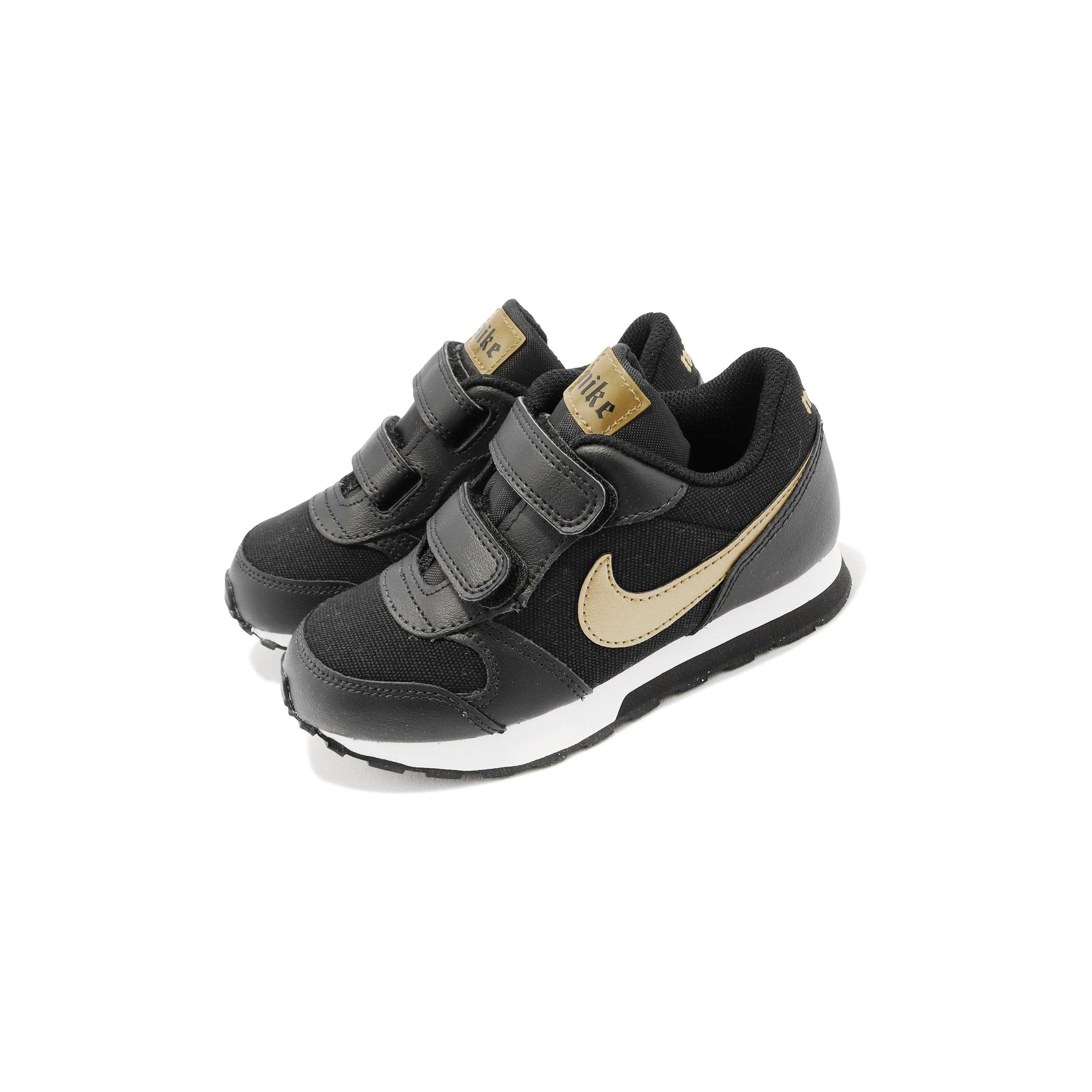 Детские кроссовки Nike MD Runner 2 VTB TD Black Metallic Gold White CJ6926-001 21 — фото 3
