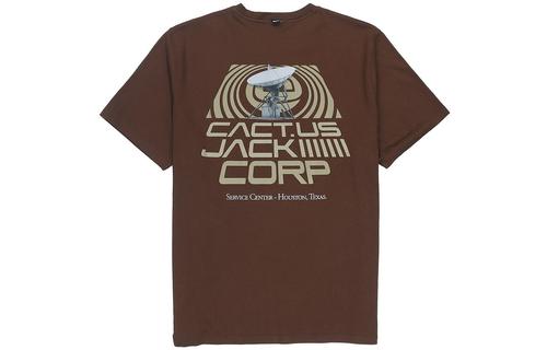 Nike x Travis Scott Crew Neck Casual T-Shirt Men s Dark Red DM1286-259 XS коричневый 2960₽