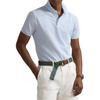 Polo Custom Slim Fit Oxford Mesh Polo Shirt Men Tops Light-Blue MNPOKNI1N823363