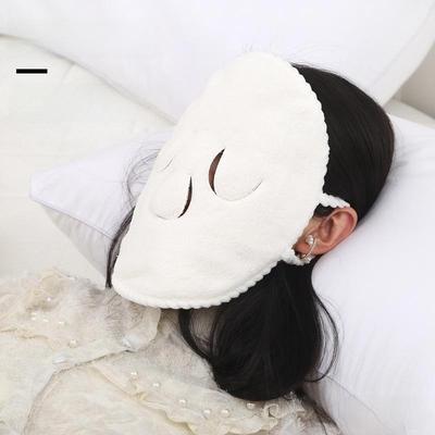 Asciugamano viso caldo in pile di corallo - morbido, delicato sulla pelle, idratante, caldo e freddo - Maschera di bellezza di qualità da salone per le donne