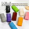 Portable Refillable Pocket Notebook PU Leather Notebook Soft Cover Metal Ring Binder  Daily Notes