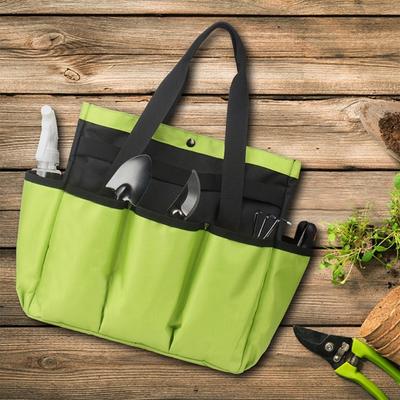 Multipocket Garden Tool Bag Multipocket Garden Tool Bag Oxford Cloth Garden Tool Organizer with Straps for Keeping Tools