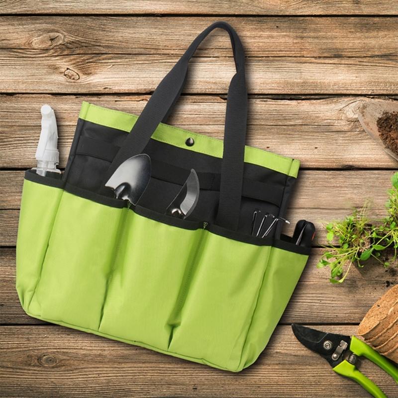 Multipocket Garden Tool Bag Multipocket Garden Tool Bag Oxford Cloth Garden Tool Organizer with Straps for Keeping Tools