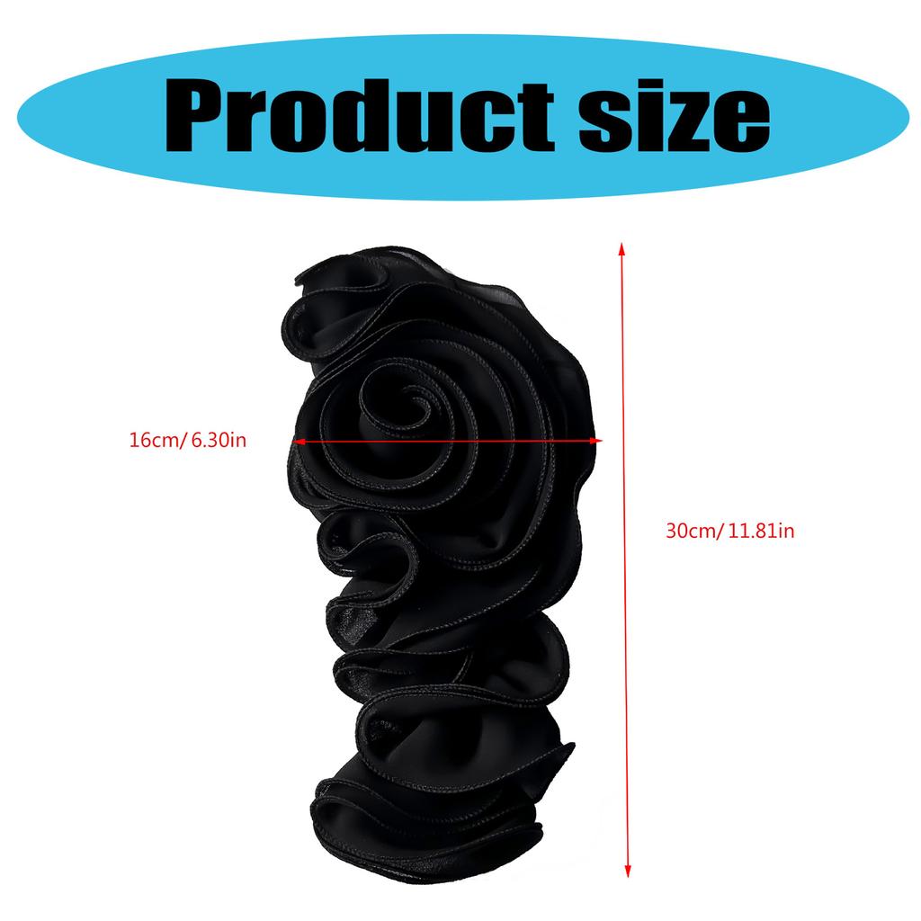 Handmade Flower Appliques Craft Dance Costume Making Materials Ruffle Edge 3D Flower Patches Garment Sewing On Applique
