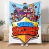 Brawl Stars Blanket Durable Comfort Great for Seaside Office Chair Bedding Four Seasons Universal Modern Style