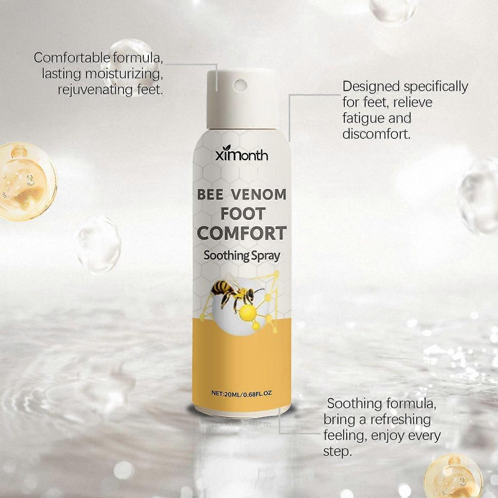 Ximonth Sprej na péči o nohy s včelím jedem Je to jemný, výživný a pohodlný denní sprej na péči o nohy