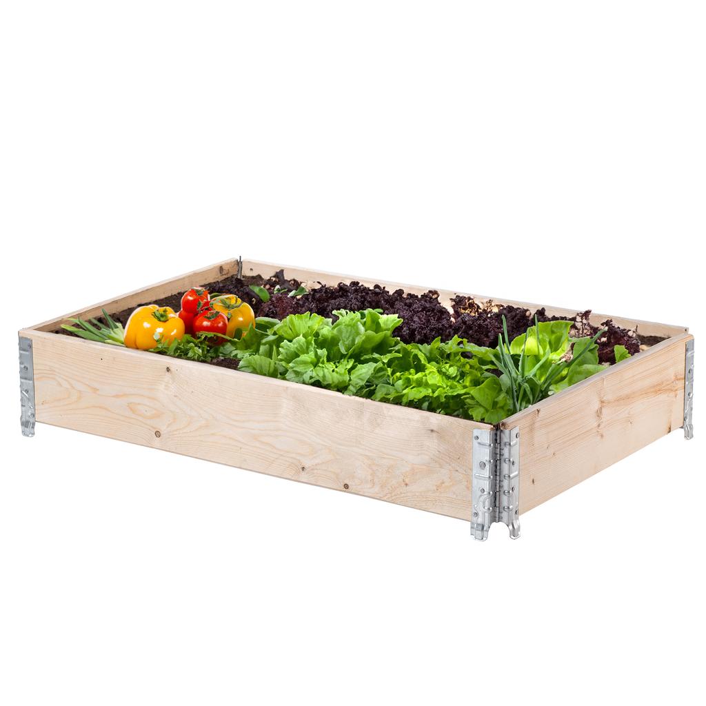 KADAX Paletový nástavec Dřevěný Kontejner na paletu Záhon Bylinková zahrádka
