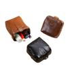 1Pcs Solid Color Large Capacity Makeup Case Button Coin Purse Handbag Fashion Vintage PU Leather Cosmetic Bag