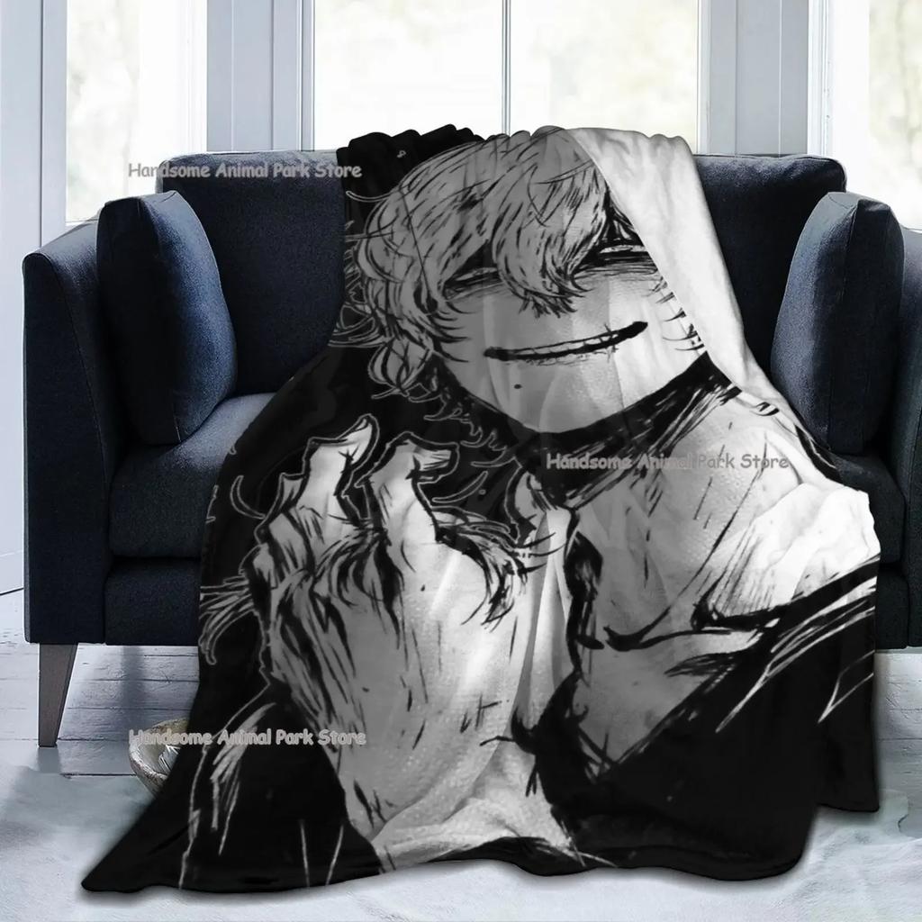 My Hero Academia Collage Anime Shigaraki Fleece Flannel Throw Blanket Cozy Warm Throws for All Season Super Soft Blanket for Bed