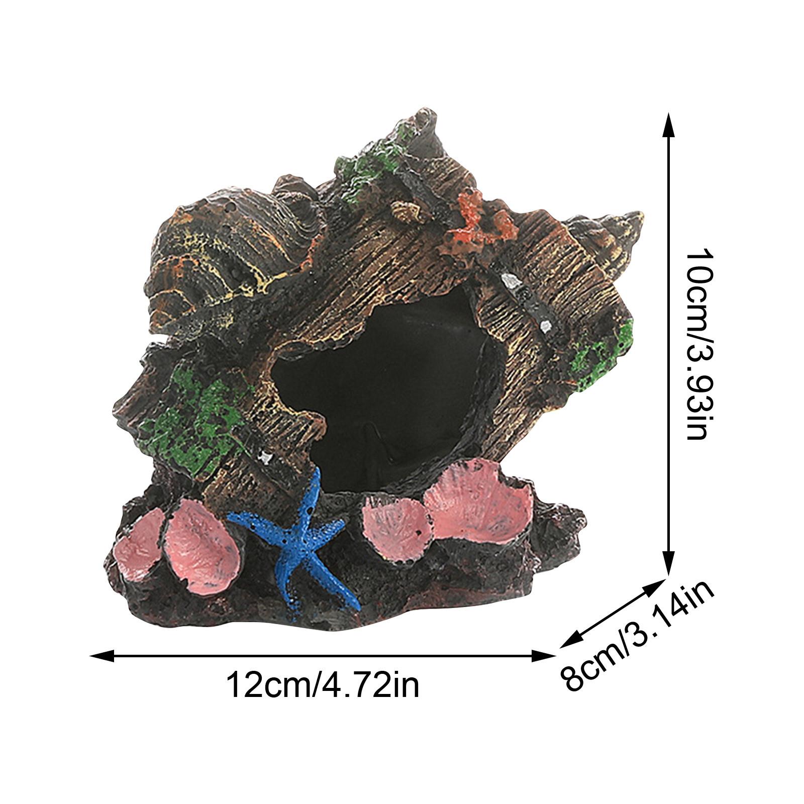 

Ведро Обломки Украшения Пещера-укрытие для рептилий Аквариумная пещера-укрытие Укрытие Пещера для креветок Декор для аквариума Изделия из смолы One Size чёрный