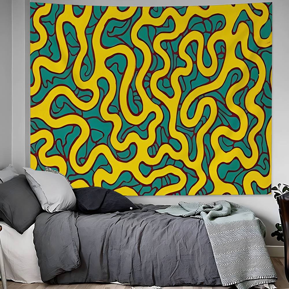 Yayoi Kusama Art Chart Tapestry Art Science Fiction Room Home Decor Cheap Hippie Wall Hanging