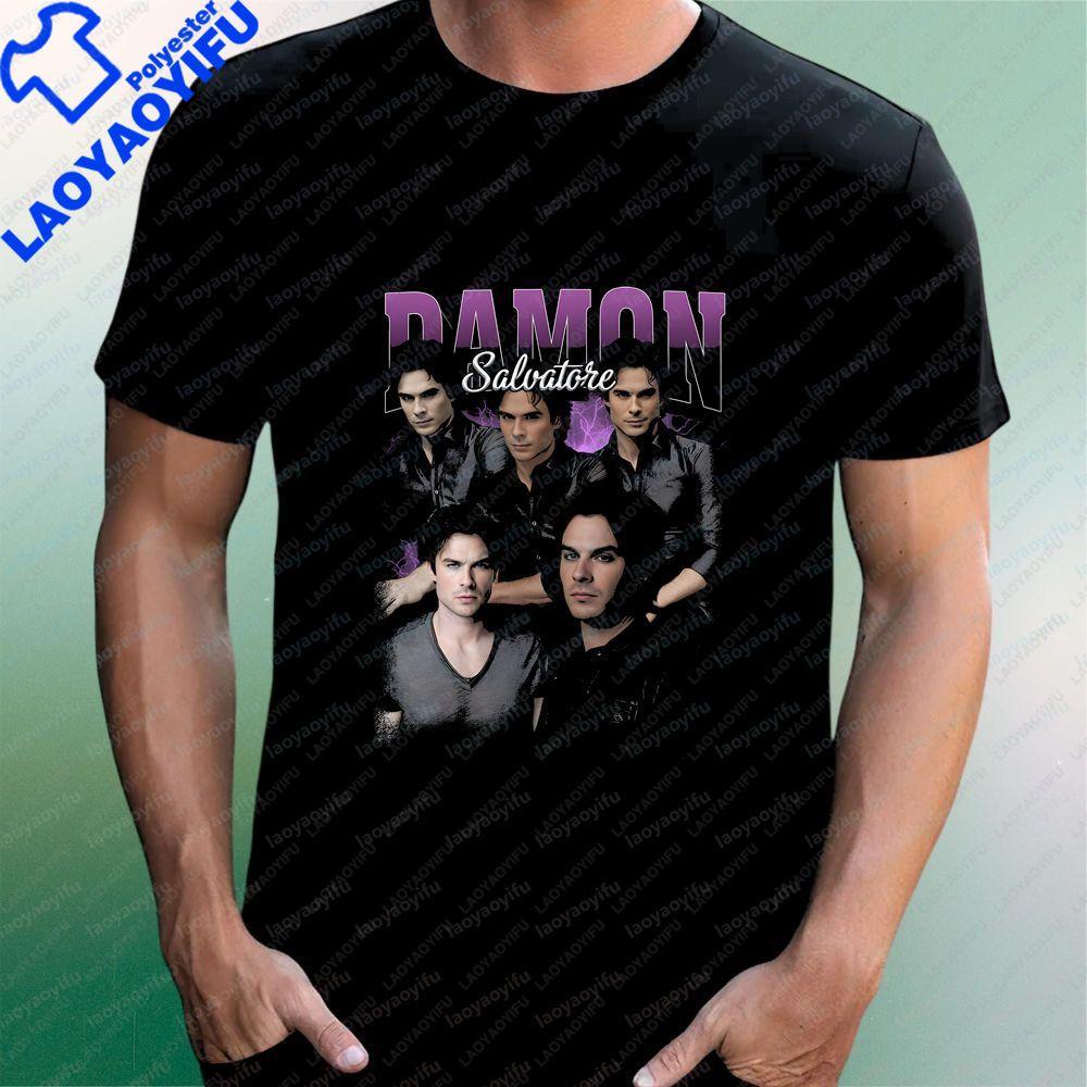 Damon Salvatores Unique Fashionable and Casual Streetwear Shortsleeved Roundneck Tshirt Suitable for Both Unisex and WoUnisex
