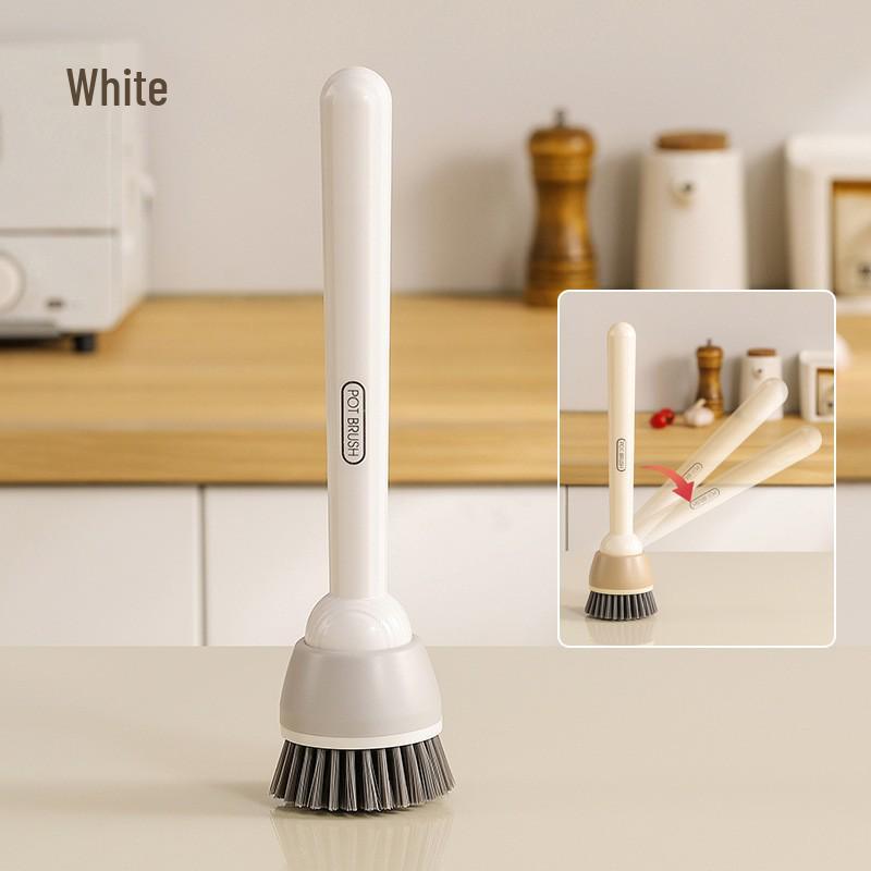 Long-Handle Rotatable Pot and Pan Cleaning Brush – Oil-Repellent, Multi-Functional, and Safe for Non-Stick Surfaces.