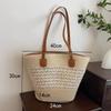2025 New Woven Straw Tote Bag for Women,Beach Vacation Shoulder Bag,Fashion Commuter Purse for Summer