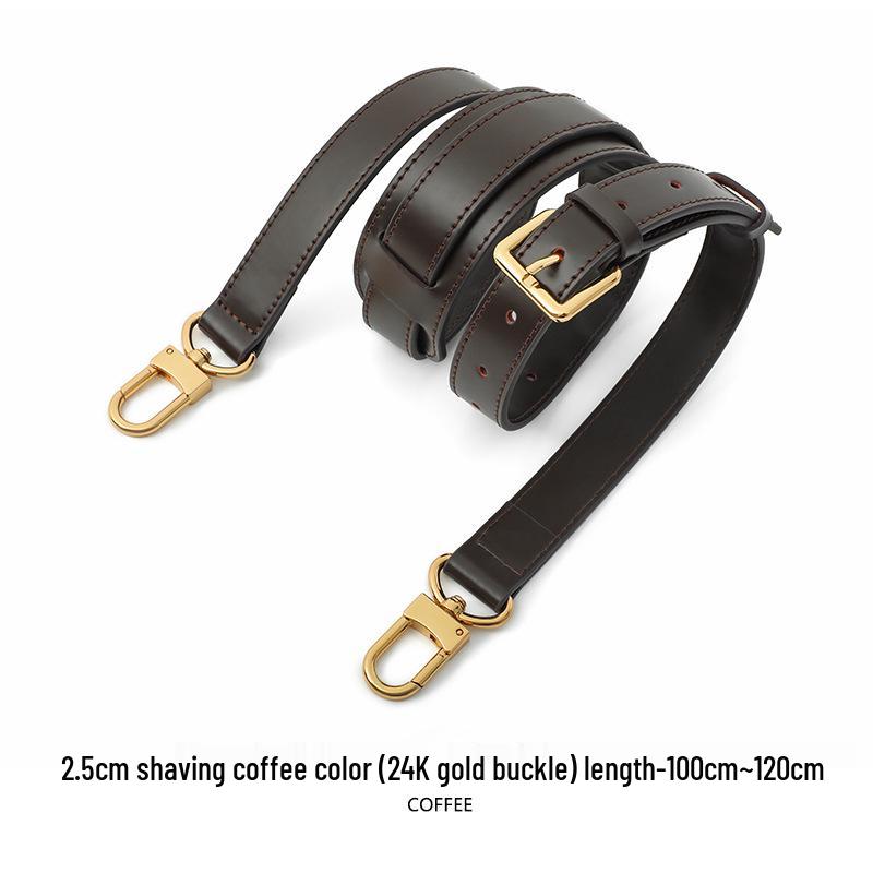 Ma Huang Shi A-54 Coffee Color Adjustable Cowhide Shoulder Strap Women's Crossbody Bag