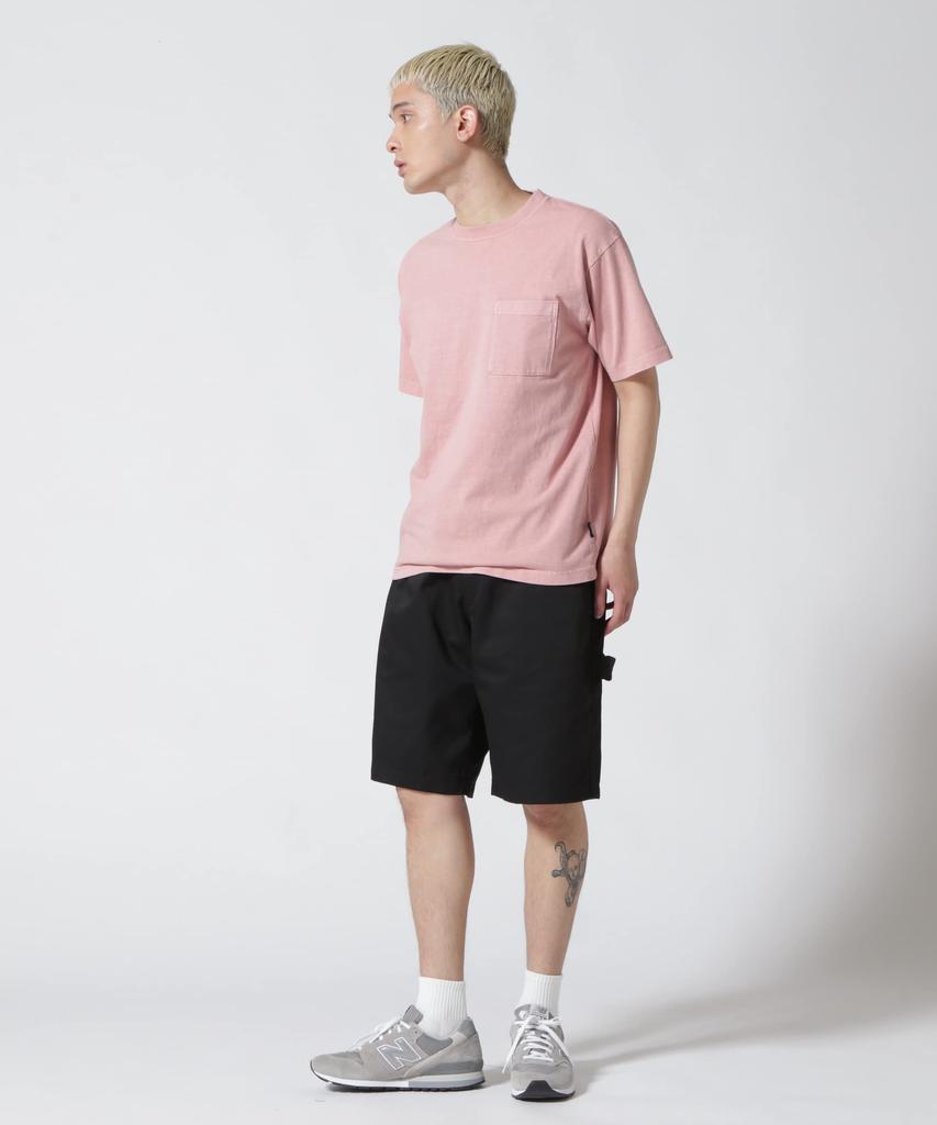 AVIREX DAILY SHORTSLEEVE FADE WASH POCKET T-SHIRT men's 2XL pink 783-3934010