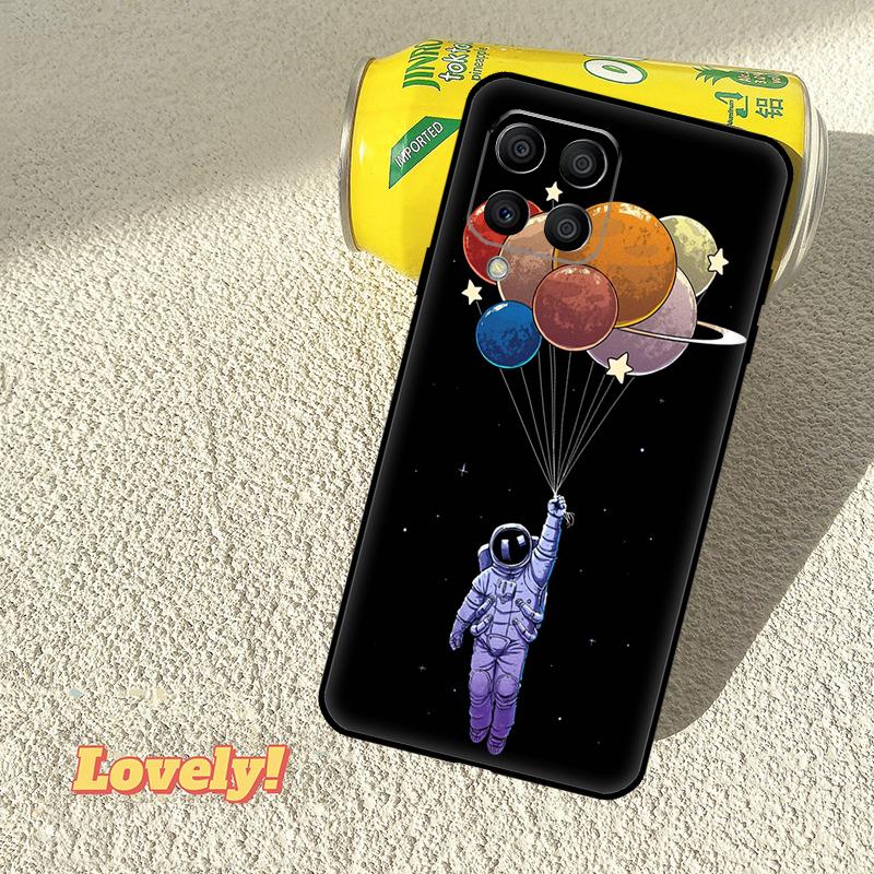 Cartoon Space Astronaut Case For Samsung Galaxy M31 M56 M13 M33 M53 M15 M35 M55 M06 M16 M36 M12 M32 M52 M14 M34 M54