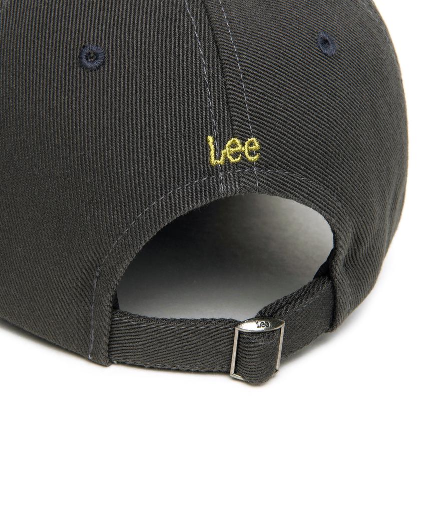 LEE Riders Lettering Embroidered Ball Cap Charcoal