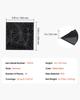 3D Wall Panels 33-Pack 11.81x11.81'' PVC 32 Sq.Ft Coverage Diamond Black