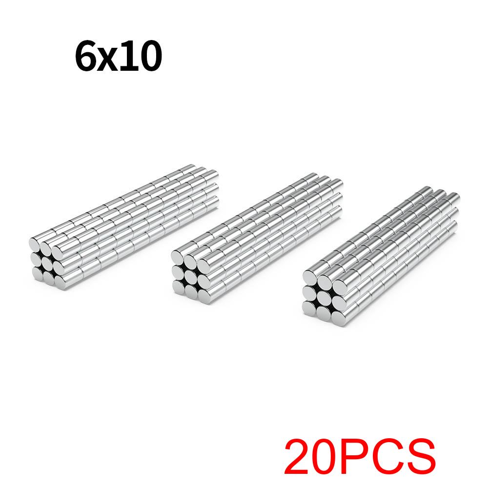 Super Strong Neodymium Magnet N35 NdfeB Permanent Magnetic Imanes Round Powerful Magnets Refrigerator Magnet 5x10/8x10/20x10