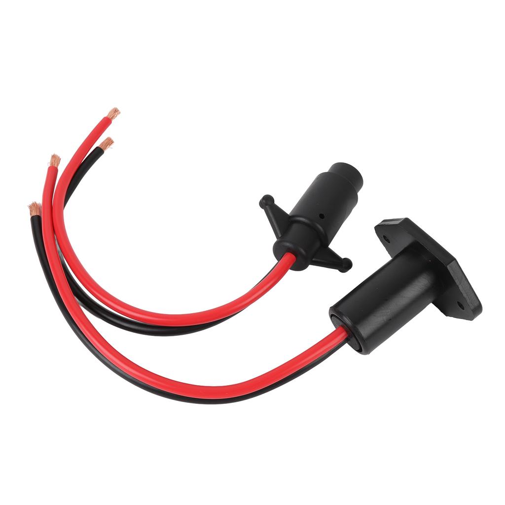 DC12V Trolling Motor Plug and Receptacle 2 Wire Flush Mount Plug and Play for Marine Boats Kayaks