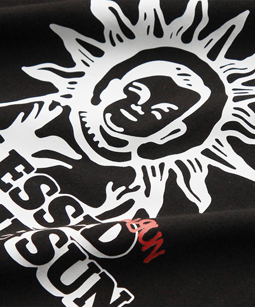 Keuligeon Blessed By The Sun 20S Semi-Oversized Short-Sleeve T-Shirt Black