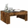 Infinity LED Coffee Table in Smoked Oak 70 x 50 x 30 cm