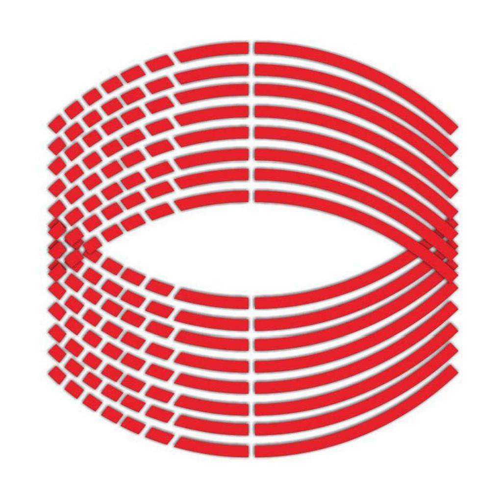 16 ks Samolepky na pneumatiky motocyklu a auta, ozdobné proužky, univerzální reflexní samolepka na kolo, páska na ráfek kola motocyklu 17"18"