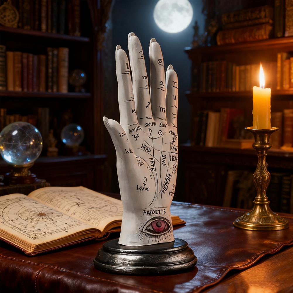 Dekorative Handstatue Harz Handskulptur Moderne Handlesekunst Hand Harzfigur Skulptur für Heim- Bürodekor
