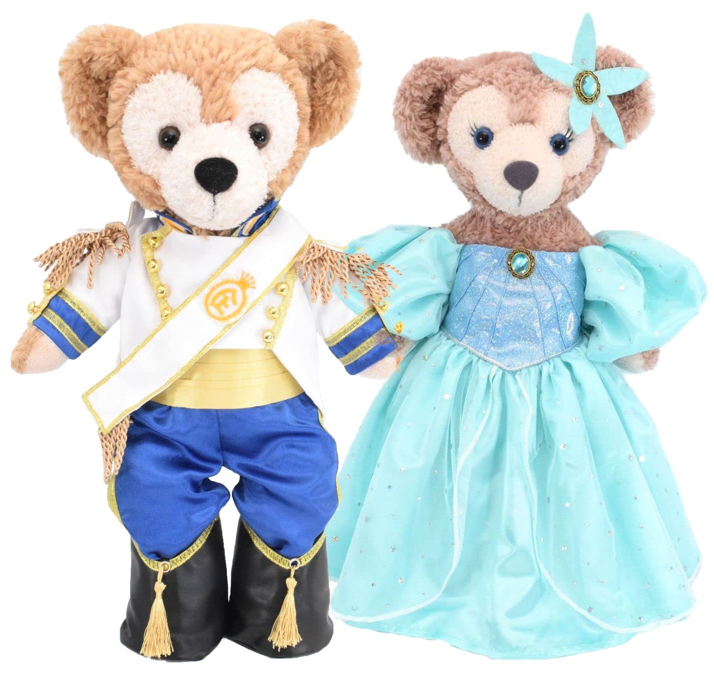 

Teddy Bear Mail Order Alice, Duffy & ShellieMay Dress-Up Costumes, Little Mermaid Ariel & Prince Eric (No Dolls), Size Small (Pair Set)