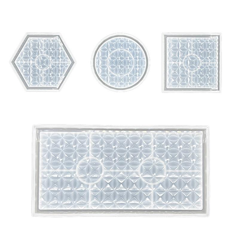 DIY-Schale Silikonharzform Runde Form Epoxidharz Gießform Schmuckbehälter Ring Schmuckstück Aufbewahrungsplatte Form