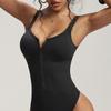 Women's Seamless Shaping Bodysuit with Front Zipper - Waist Cincher, Hip Lift, and Tummy Control