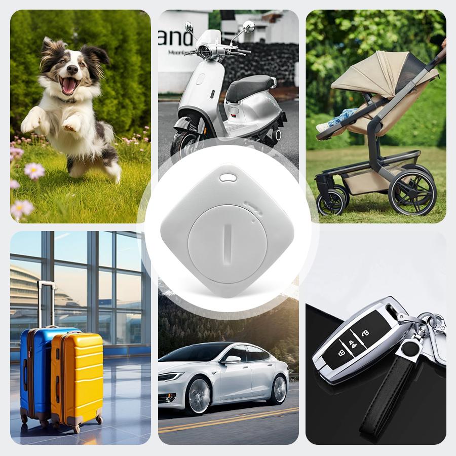 Bluetooth Smart Tracker Locator Item Anti Lost Device Works with Android/IOS Find My App Smart Tag for Key Pets Luggage Kids