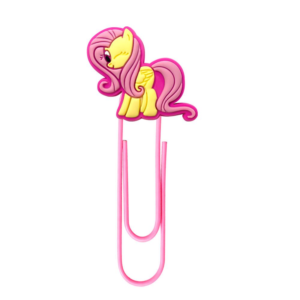 My Little Pony Creative Cartoon Bookmarks - Colorful DIY Large Paper Clips for Office Supplies